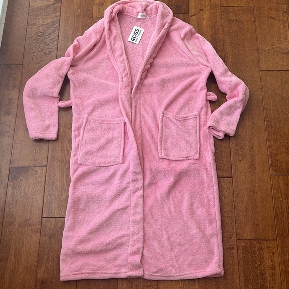 NWT Ellen Tracy Fleece Blush Pink Rob Without Belt One Size - Picture 4 of 8